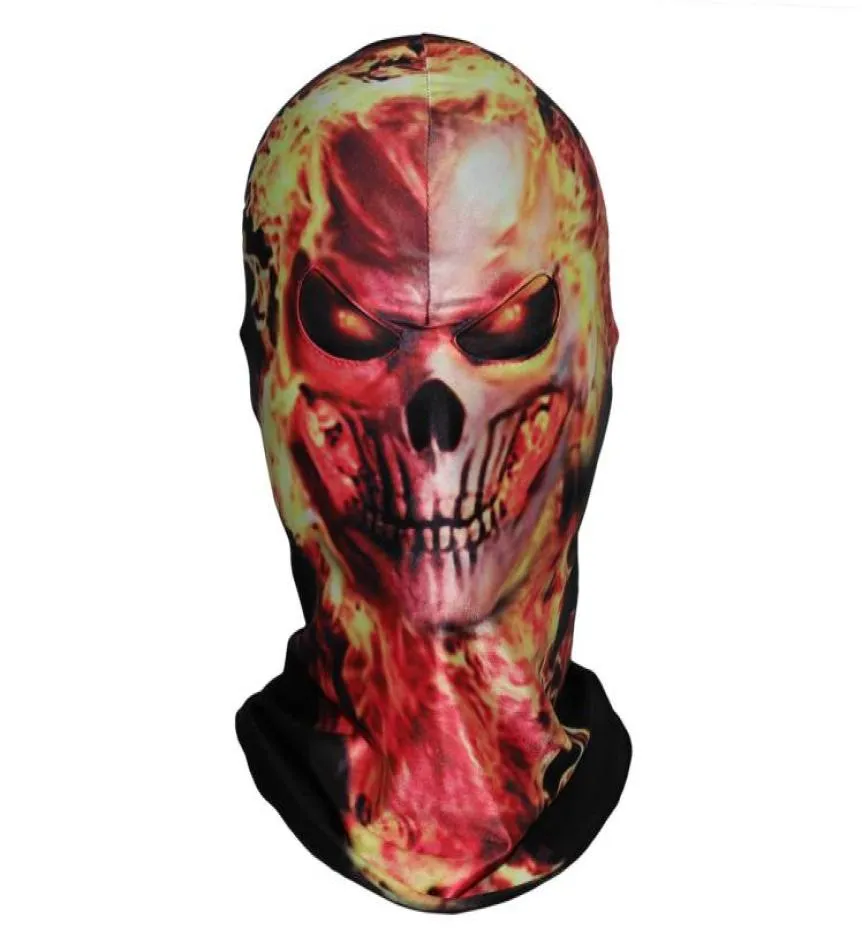 New Ghost Rider Balaclava Mask Cosplay Face Hood Halloween CS Biker4164947