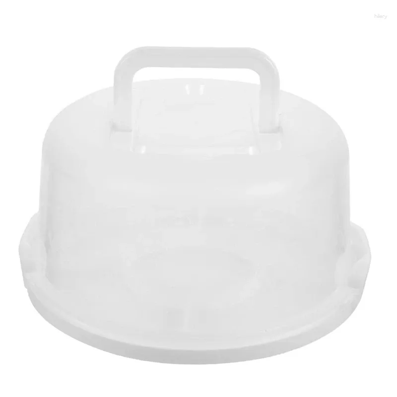 Elimina Container Contenitore portatile Muffin Carrier Contenitore trasparente con coperchio rotondo