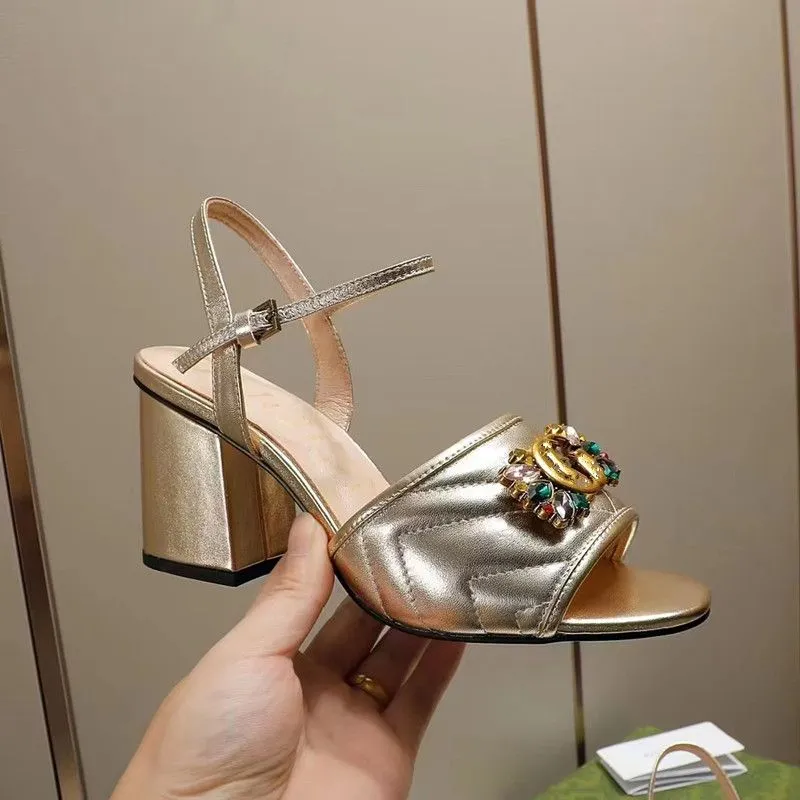 designer heels women sandal womens designer sandals designer heels Women Chunky Heel Ankle Strap Genuine Leather Daily Outfit sandals heels heel