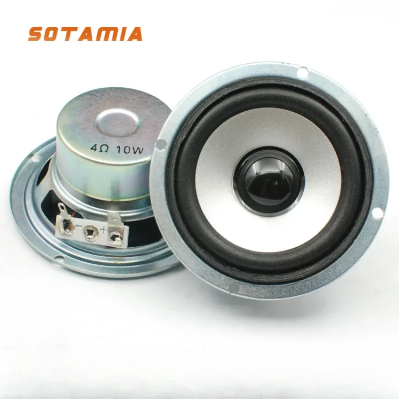 مكبرات الصوت Sotamia 2pcs 3 بوصة Hifi مكبر صوت كامل المدى 4 أوم 10W مكبر الصوت Longgnetic Longgnetic Longstroke