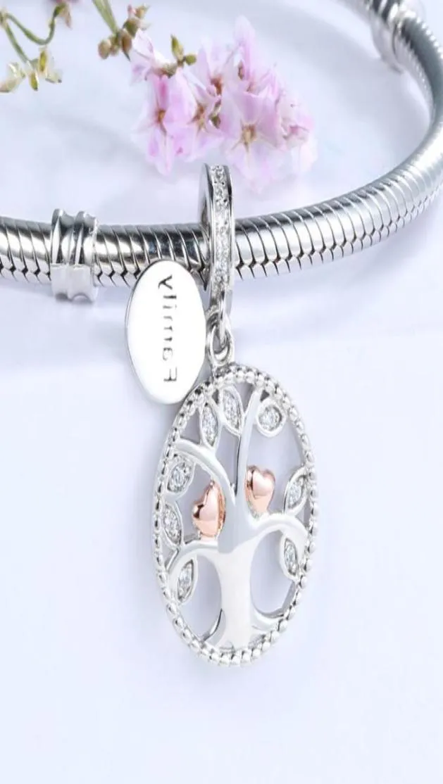 925 silver charms warming family the tree of life beads fit authentic p bracelets jewelry making diy valentines gifts9352416