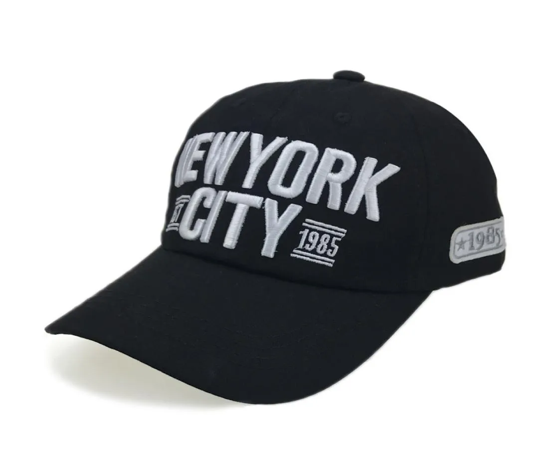 Bordado New York City Baseball Cap masculino Chapéus do pai Mulheres Snapback Hat Curve Ball Cap EUA Caps Vintage MX171843553785