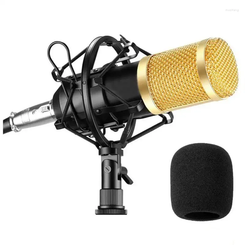 Mikrofony Mikrofon kondensator BM800 Profesjonalny pakiet mikrofonu sercowo -krążeniowego z mocowaniem do laptopów studio nagrania YouTube Podcast Gaming