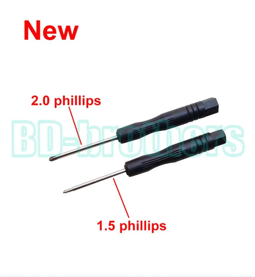 NIEUW ZWART 15 Phillips 20 Phillips schroevendraaier Kruisschroefdriverreparatie Tool voor Samsung Telefoon speelgoedreparatie 1000PCSLOT7922586