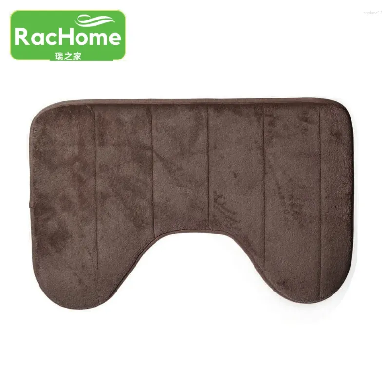 Badmattor Slow Rebound U-form Vatten absorberande badrum Toalettmatta 40x60 cm 6 färger Minne bomullsmattan golv