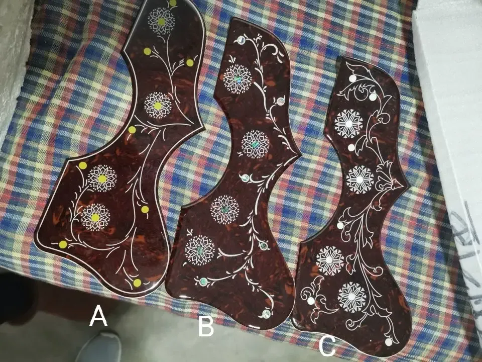 Frete de guitarra grátis melhor qualidade de 2 mm espessura original Cellulóide PickGuard Jumbo Guitar Abalone Inlay 43 "J 200 Guitar