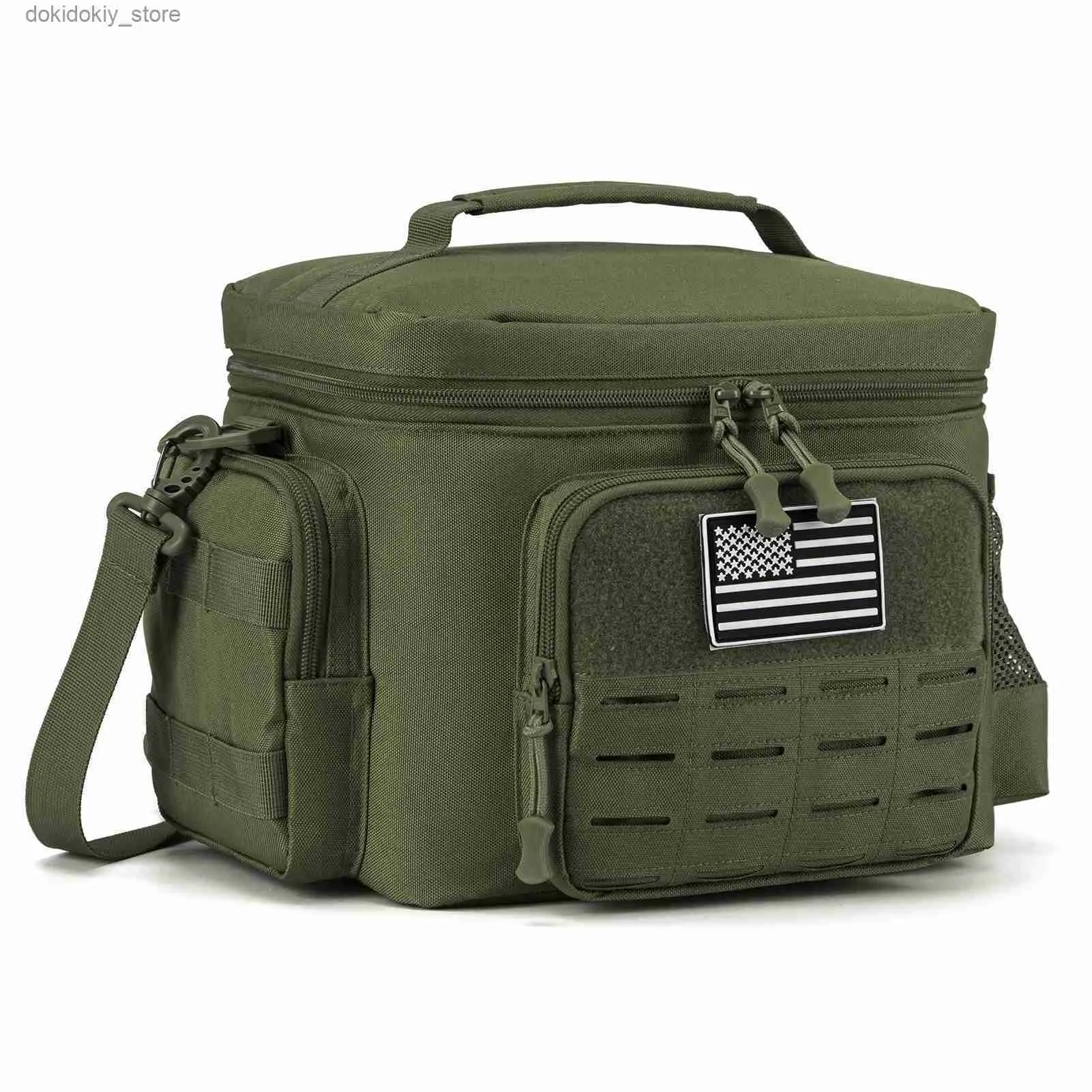 Bento Boxes Tactical Lunch Box For Men Military Heavy Duty Lunch BA Work Leakproof Isolerad Hållbar termisk kylare BA -måltid Campin Picnic L49