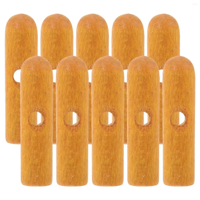 Parapluies 10 PCS Perles de parapluie en bois Percue de pluie Pliant Covers d'os Réparation Pièces accessoires d'extérieur pour la poignée longue