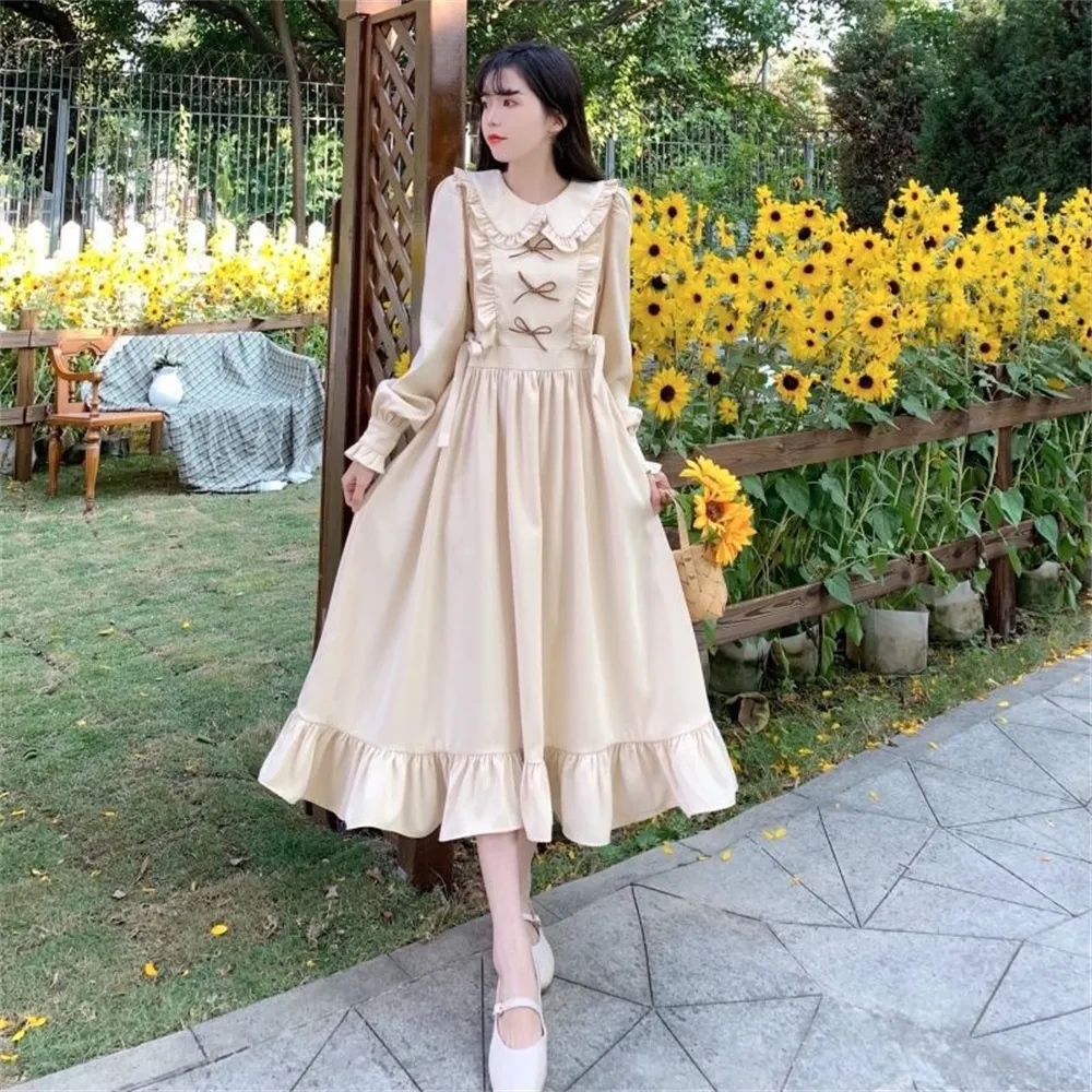 Party Dresses Korean Fashion Long Sleeve Ruffle... From Cirik, $26.35 |  DHgate.Com