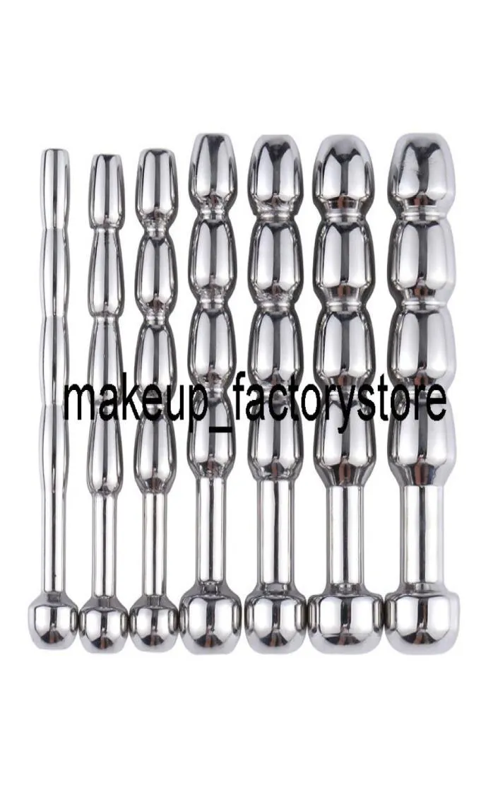 Massage Urethral Dilatation Matel Catheters Anal Beads For Male Sex Toy Butt Plug 567891011mm Penis Stimulation Horse Eye St2147658