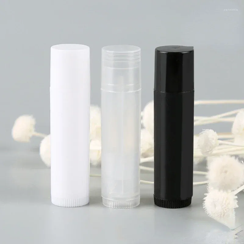 Storage Bottles 100 Pcs 5ml Empty Lip Gloss Tubes Cosmetic Containers Lipstick Jars Tube Cap Container Travel Makeup Tools