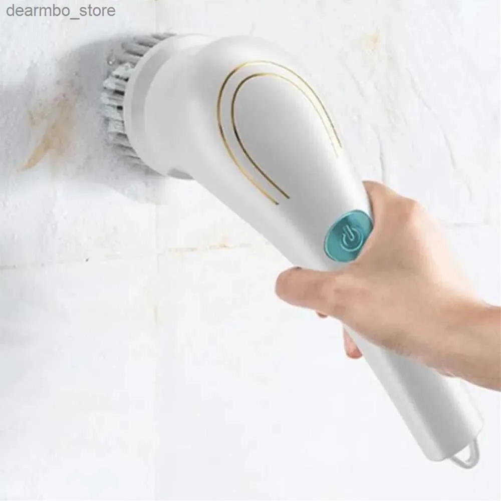 Rengöringsborstar Köksapparater Electric Scrubber Användbara tuner för Home Cleanin -produkter Rotary Brush Cleanin Supplies Bad Sink Spin L49