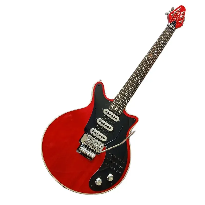 Kable Chiny Made Brian May wyczyść czerwoną gitarę 24 progów 3 Burns Trisonic Pickups Floyd Tremolo Bridge