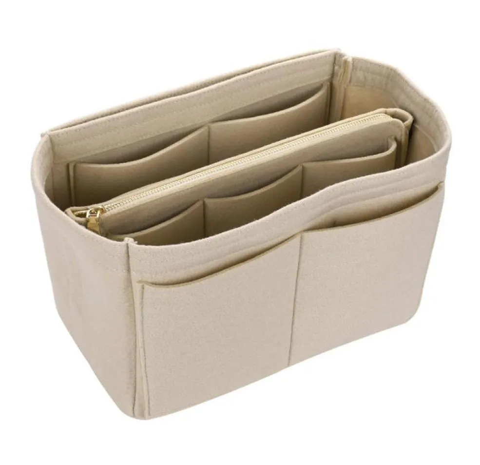 Makeup Bag Cosmetic Cases Felt Bag Organizer Insert Cosmetic Bags Makeup Case Travel Toalettetry Bag5232354