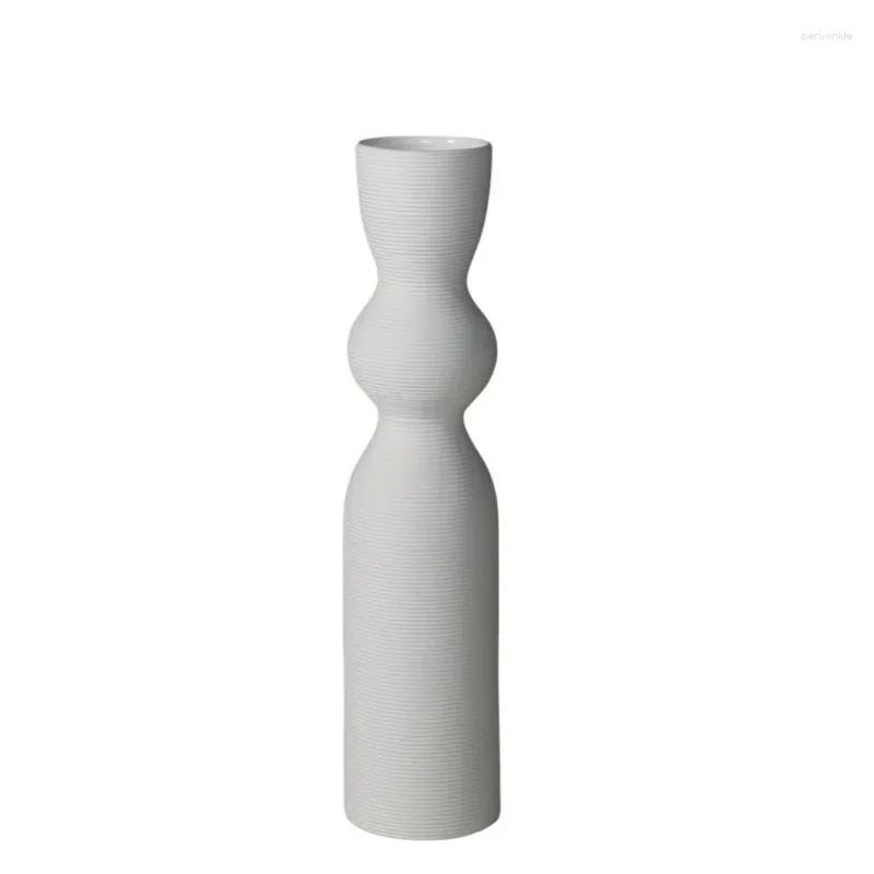 Vasen einfache embryo gestreifte Keramik Vase getrocknete Blumendekoration Wohnzimmer Home einfache Gastfamilie Stil Dekorative Gerät