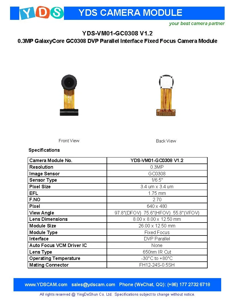 Parallel Interface Dvp Camera Module DHgate.com:3MP Fixed Focus Camera Module - GC0308 DVP Parallel ...