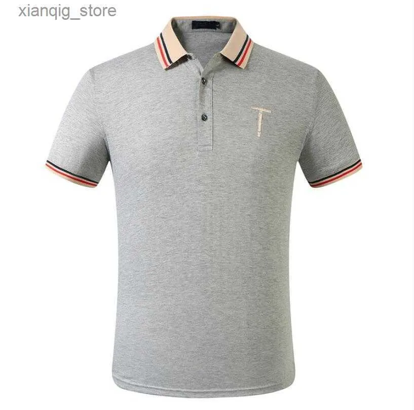 Polos Polos Designer Men Polos Luksusowa koszula polo-letnia handel krótki rękaw haft zaawansowany koszulka wypoczynkowa top na zewnątrz ruch T-koszulka L49