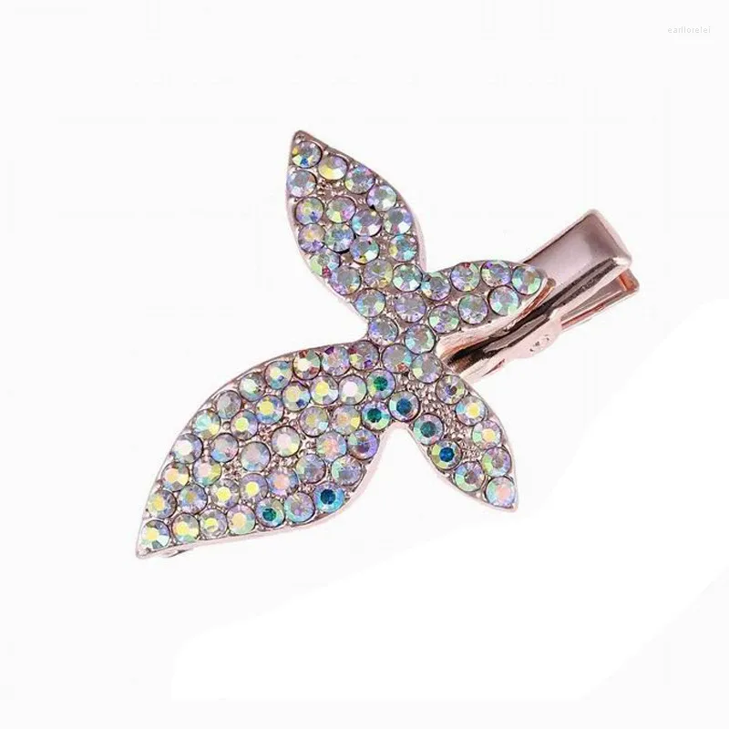 Clip per capelli Arrivo Rhinestone Crystal Butterfly Clip Hairpin for Women Girls Fashion Jewelry
