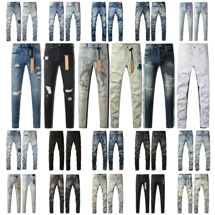 Oeak Men's Solid Color Jeans 2019 New Shinny Denim Pencil Pants Fashion Casual Straight Stretch  Trousers