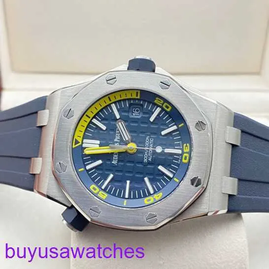 AP Wrist Watch Selvy Montre Royal Oak Offshore Series Mens 42mm Diâmetro Automático Precisão Mecânica Aço Moda de Borracha Lazer