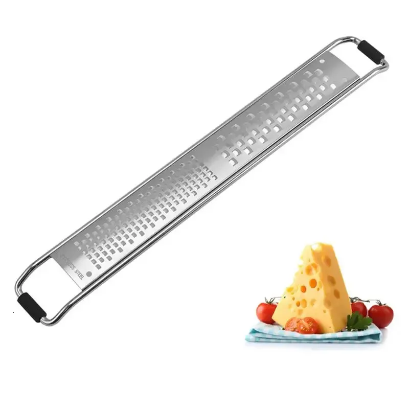 JustDolife Cheese Zester Portableステンレスレモンチーズ野菜フルーツZester Greater Peeler SlicerキッチンTooth Citrus Grater 240407