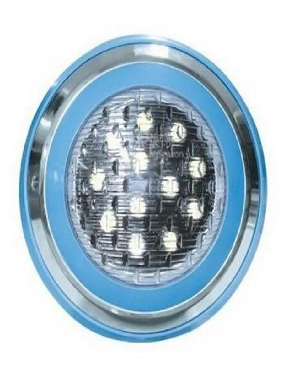 New 2pcs 12W RGB LED Underwater Light 12VDC Landscape Lamp Swimming Pool Wall Lamp4711313