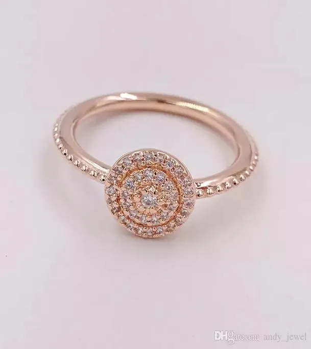 Rose gold radiant rings original silver fits for style jewelry 180986CZ H8ale H82043311