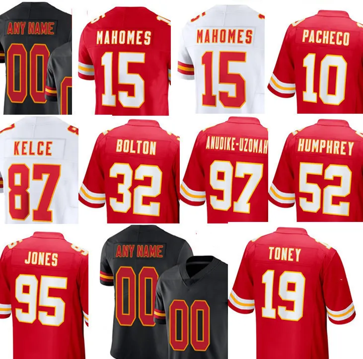 Patrick Mahomes Clyde Edwards-Helaire Marquez Valdes-Scantling Noah Grey Justin Watson Nick Bolton Justin Reid Drue Tranquill Chamarri Conner Football Jersey