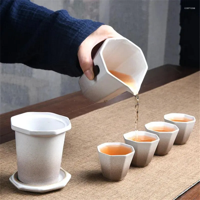 Teaware Sets Ceramic Teapots Gaiwan Teacups Chinese Portable Travel Tea With Bag Drinkware Mug Gift For Friends