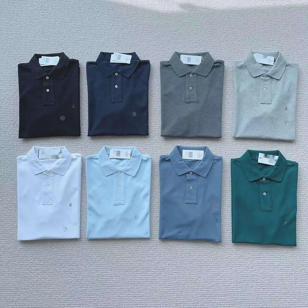 Ralp laurens polo designer t-shirt rl toppkvalitet t-shirt polo skjorta kort ärm sommar fast färg lös botten skjorta avslappnad fast färg lapel pony logo t-shirt