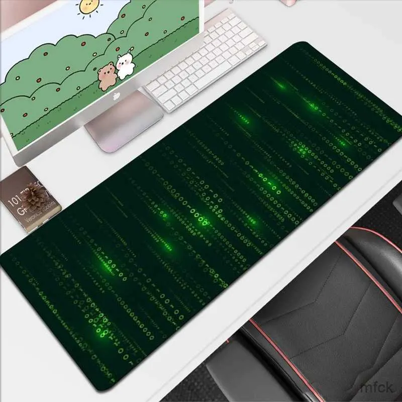 Muiskussenpads Pols Rests Matrix XXL Mouse Pad 900X400 Computerkantoren Gamerkast Gaming Accessoires Keyboard Desk Mat Muispad PC Grote tapijtsnelheid