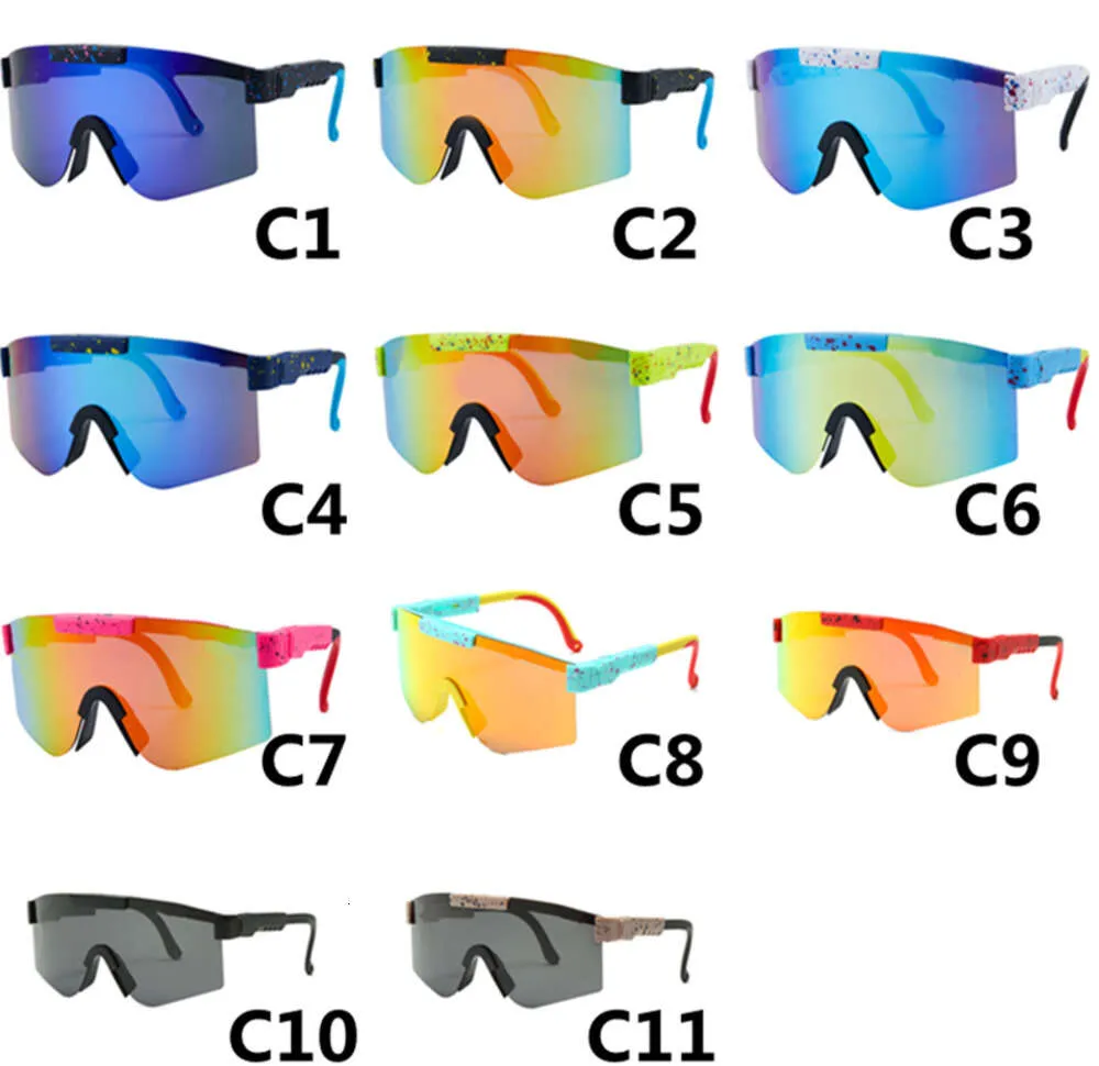 Gafas de sol polarizadas para niños Niños para niños Sport Outdoor Cycling Eyewear Bike Bicycle Goggles UV400 Gafas 077