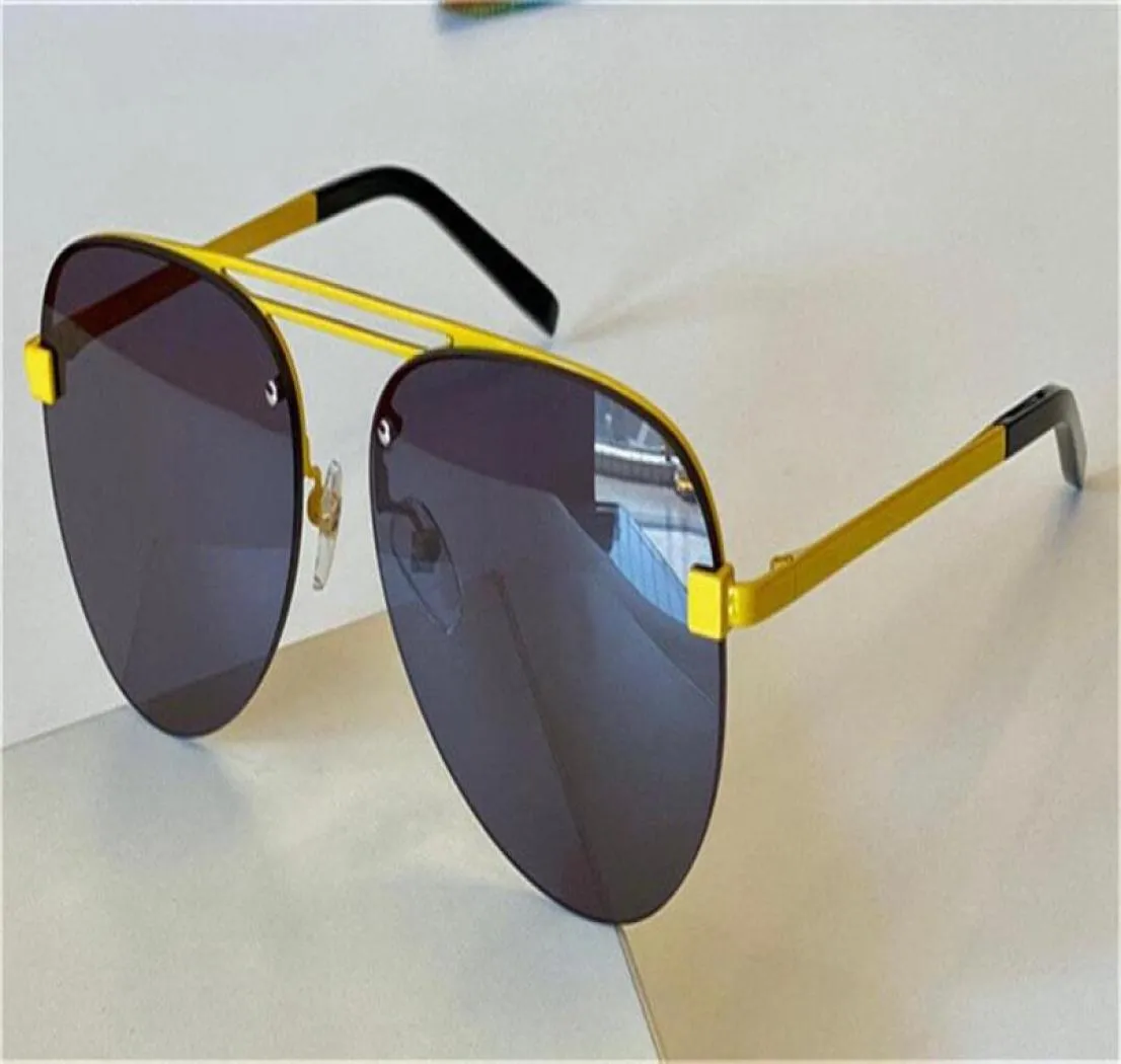 New Fashion Popular Sunglasses Design 1340 Pilot Lunes sans bordure UV400 Miroir en revêtement Lens Top Quality Avantgarde Style Outdoor Eye5657439