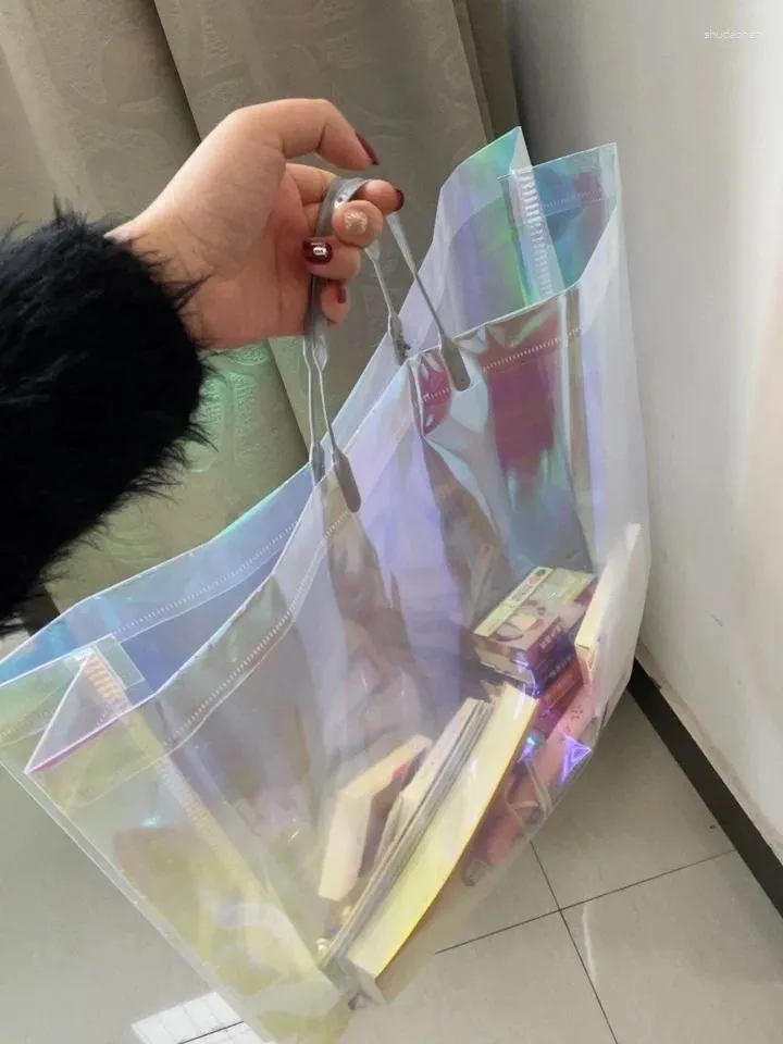 Large Capacity Laser Holographic Large Shopper Bag For Easy Carry And Big Volume Gift Packaging Perfect For Store Promotion From Shudaonan 65.8 DHgate.Com