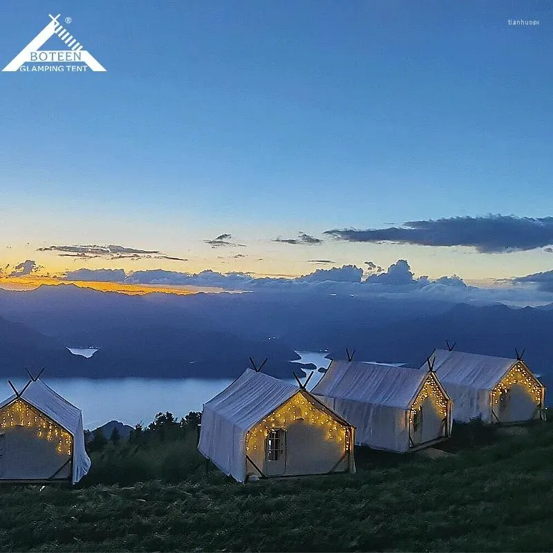 Tende e rifugi per esterni el tenda filato doppio campeggio turistico resort all'ingrosso stellato cielo a