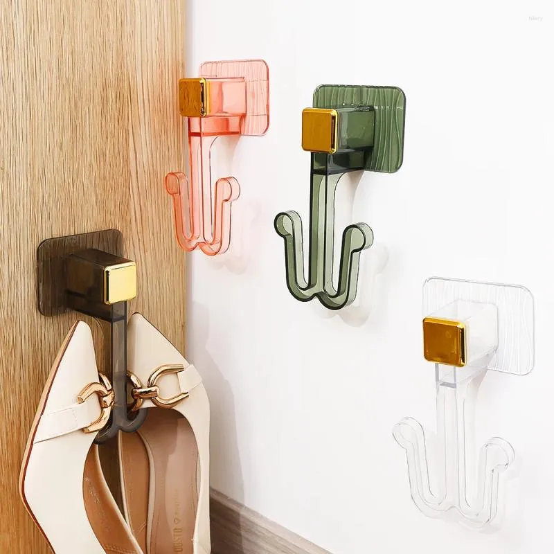 Kitchen Storage Household Shoe Rack Bathroom Slipper Multifunctional Hooks Hook Punch Free Shelves On Walls