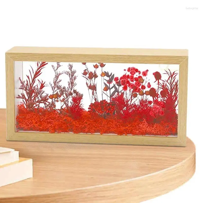 Frames Flower Cadre Transparent Affichage séché Picture DIY WOODEN PO DÉCORATIVE FLORAL