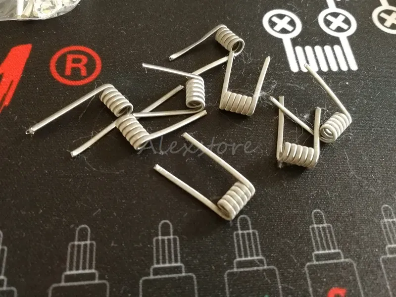 Alien clapton pre-built coil 0.3*1.5 FLAT+32GA 0.2ohm premade coils wrap prebuilt heating wires for rda rba