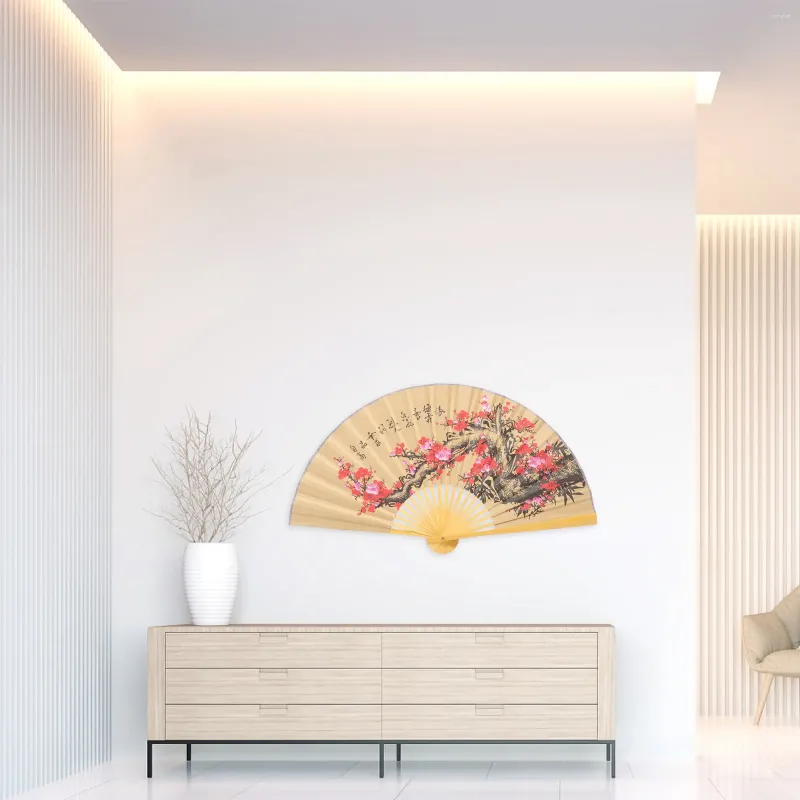 Decoratieve beeldjes Bruiloft Decor Hanging Fan Home Home Japanse stijl Wall Giant Paper Decoration Hangdekbare vouwfans