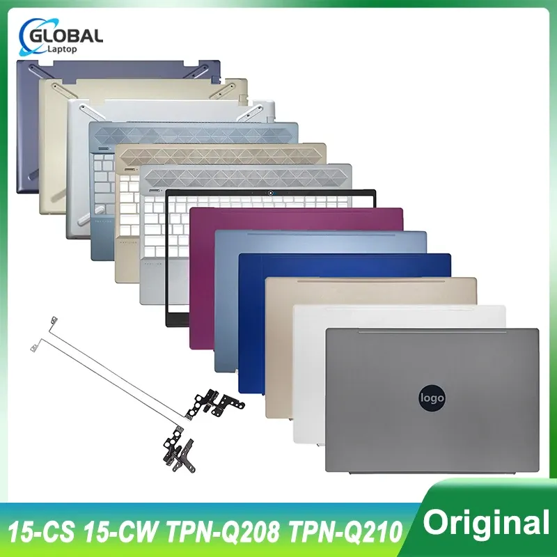 Fall Nytt för HP Pavilion 15CW 15CS TPNQ208 Laptop LCD BACK COV FRONT REZEL PALMREST BOTTOM CASE HANSES TOUCHPAD TOP L28379001