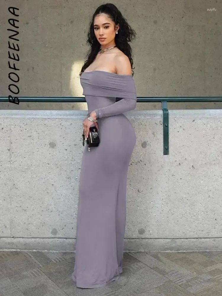 knee length dresses for ladies Vintage Boho Off-The-Shoulder Maternity Maxi Dress, Rust Red / 2XL main image 0