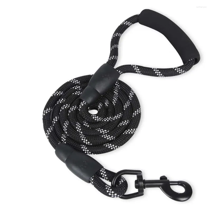 Dog Collars Nylon Harness Leash For Medium Large Leads Pet Training Running Walking Safety Mountain Climb Ropes Supply Multiple Colors