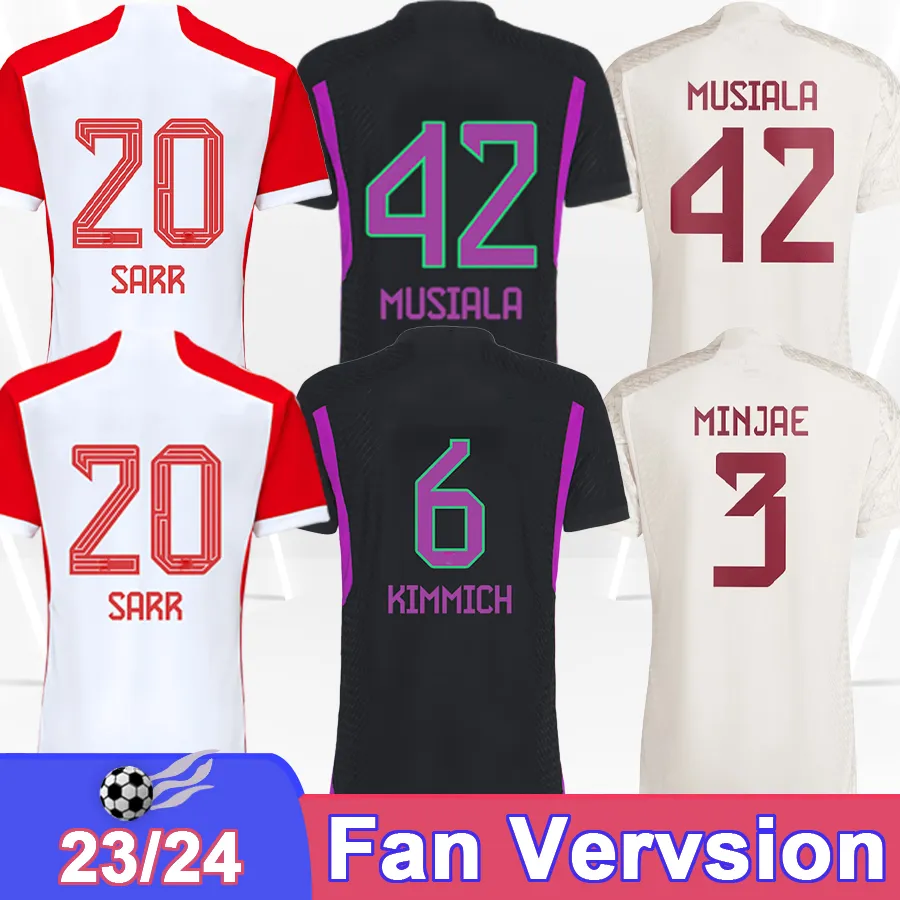 23 24 Gnabry Kimmich Mens Soccer Jerseys Октоберфест Кейн Горецка Сэйн Коман Дэвис Мюллер Дом в гостях 3 -й футбольные рубашки для взрослых