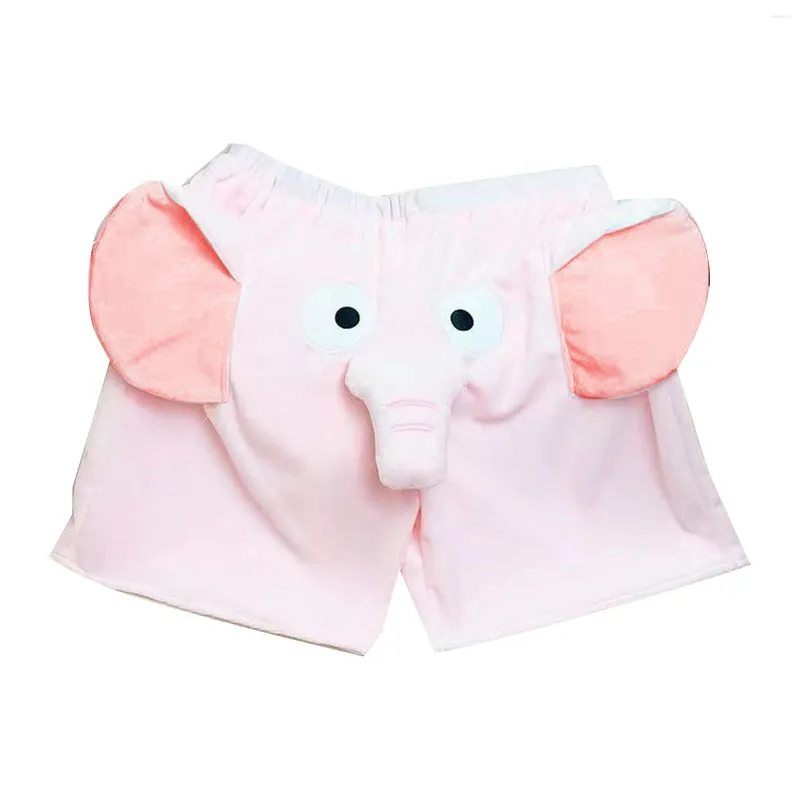 Short féminin mignon trois pantalons à domicile d'éléphant lâche un sommeil unie couple