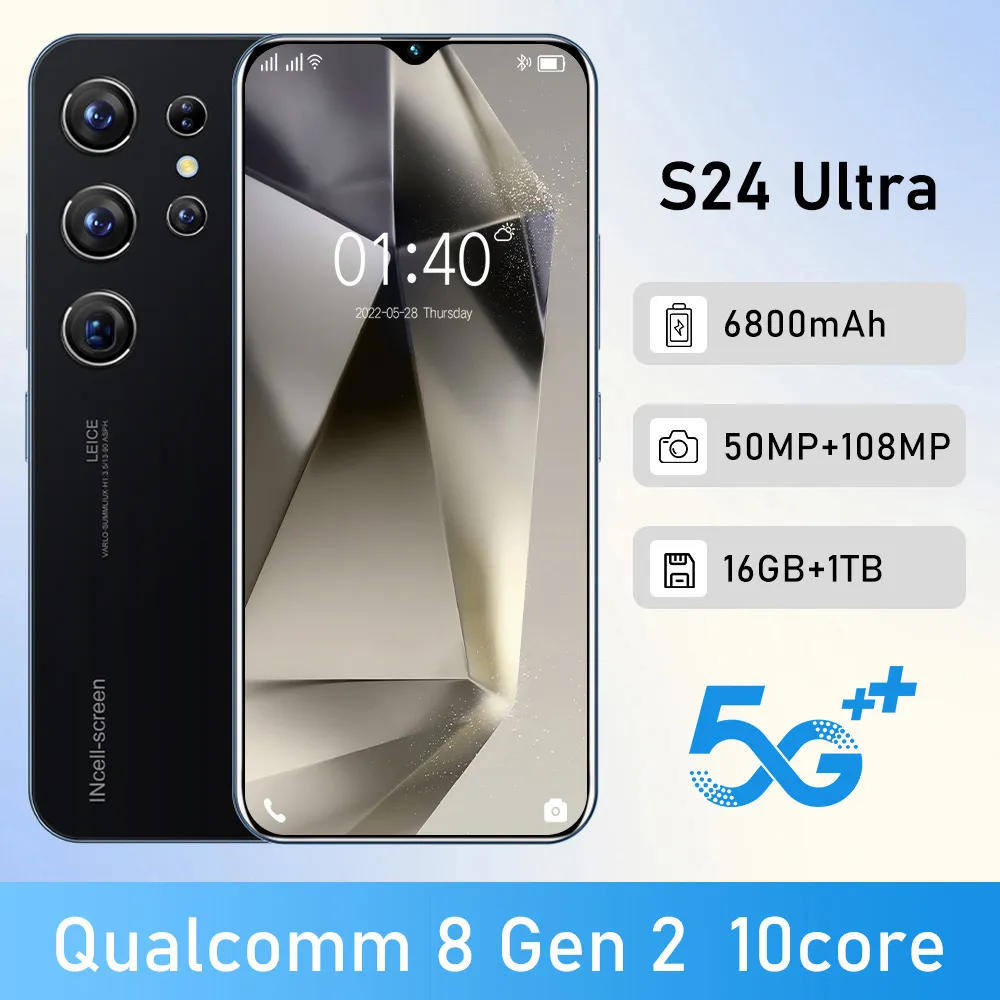 S24 Ultra Universal Mobile Phone 7,3-дюймовый большой экран.