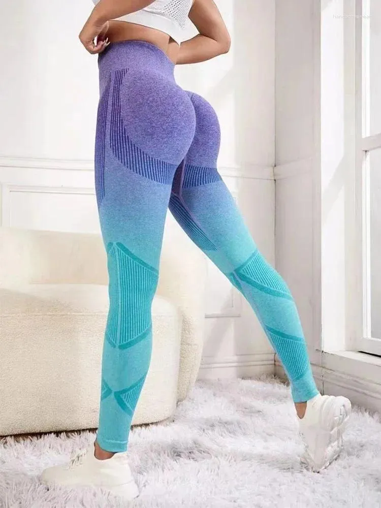 Frauen -Leggings Fitness Yoga Leggins Frauen Hosen Sport nahtloser Schub hoch nach up hohe taille legging booty strumpfhosen Übung Fitnessstudio Kleidung