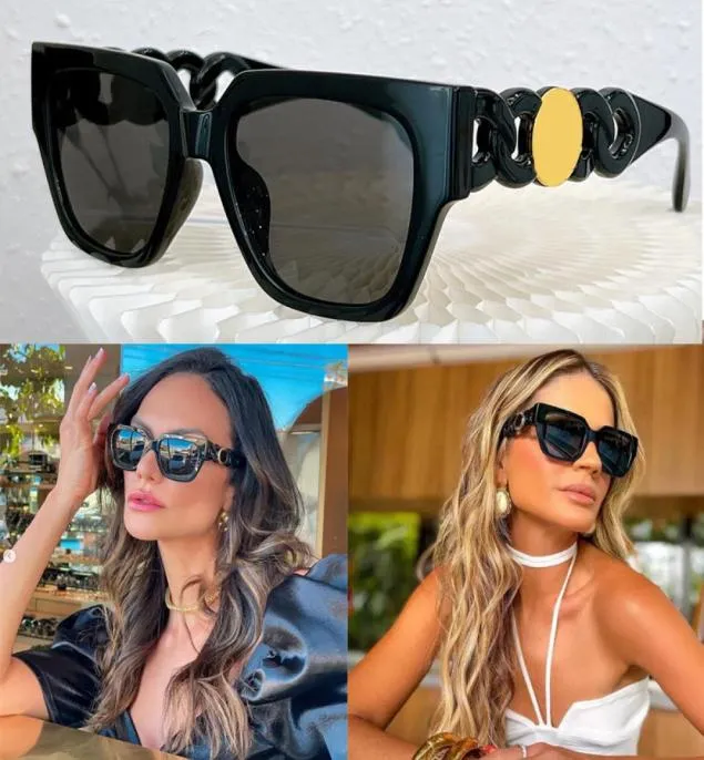 Explosive Einzelprodukt schwarze Männer und Frauen Sonnenbrille VE4409 Einzigartige Gläserbeine sind wirklich schön und sehr aufregende Top Qu3726588
