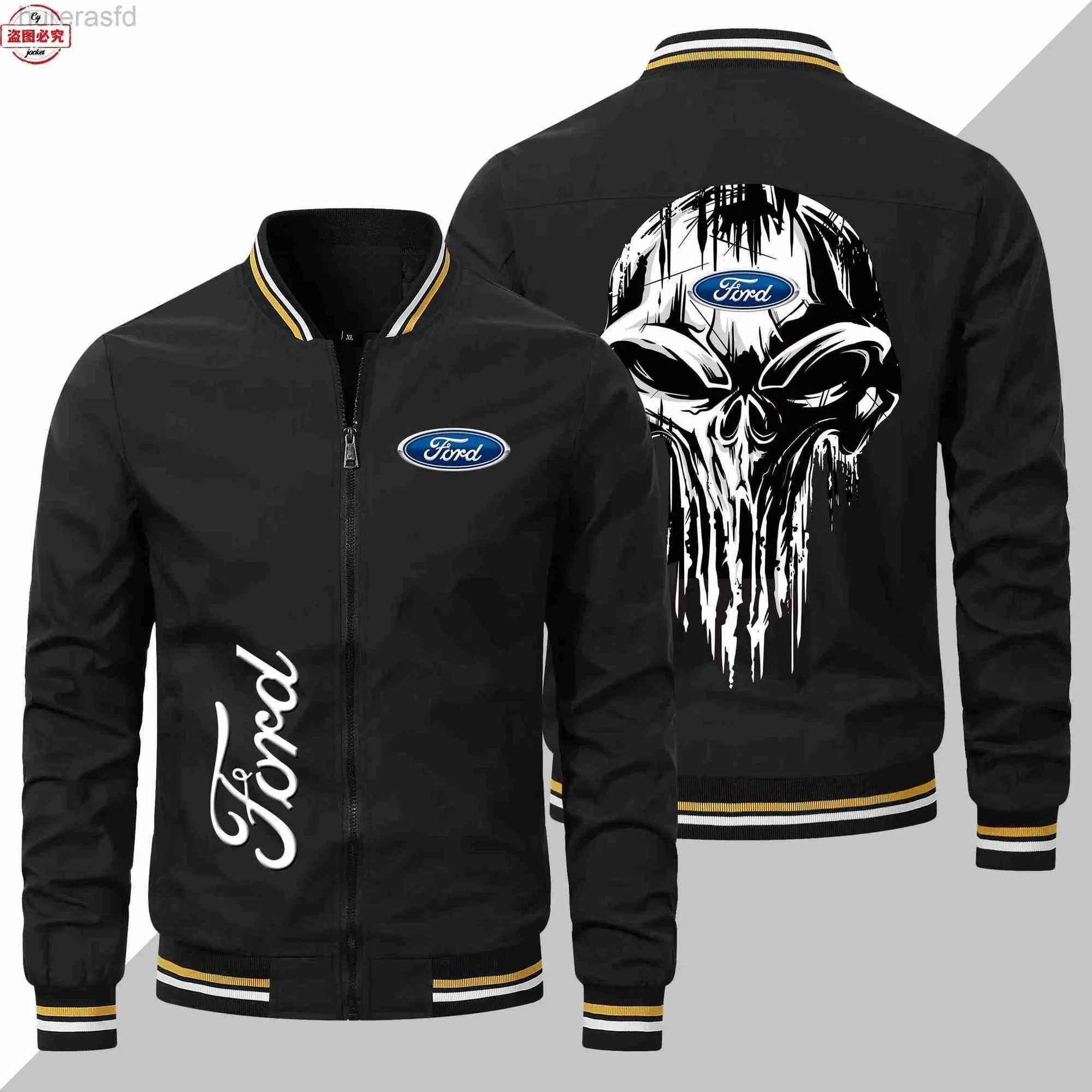 Mens Jackets WRC Rally Ford Racing Jacket Loose Long Sleeve Mens