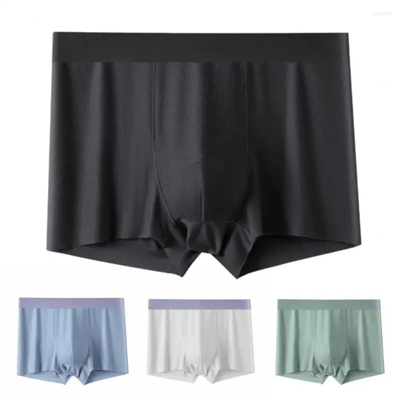 Sous-pants à la mode respirant rapide à sec plus taille haute élasticité couleur masculine de couleur masculine de vêtements intérieurs