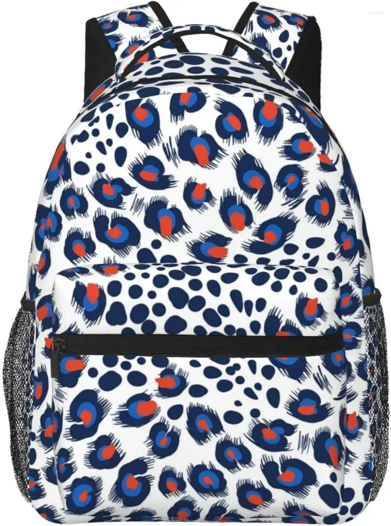 Backpack Leopard Skin Pattern Stylish Casual Purse Laptop Backpacks With Multiple Pockets Computer Daypack For Work Business